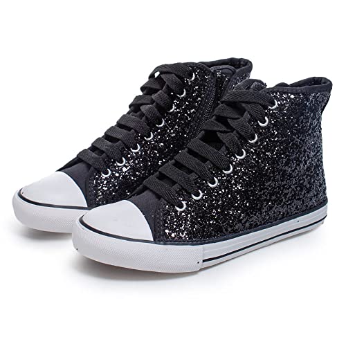 Diversão Mini Paty, Tênis Meninas, Preto (Black), 33