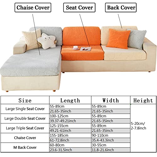 MINGPINHUIUS Sofa Seat, Cushion Cover, Stretch Sofa Cover, Universal Elastic Sofa Seat Cover - Image 4