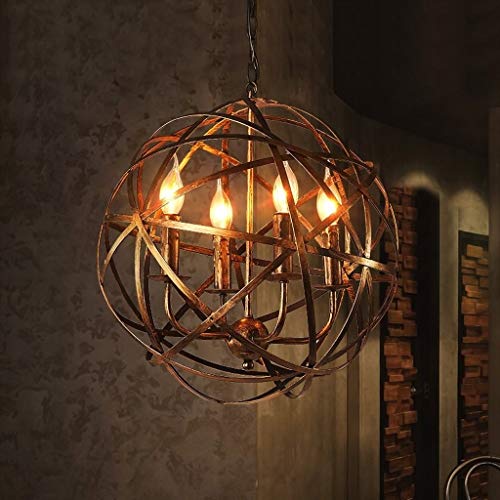 Chandelier industriel créatif et suspension design rétro - 3