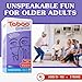 Ageless Games Taboo Charades - Classic Word Guessing & Charades Game for Older Adults - Big Easy to Read Cards for Low Vision - 80 Customizable Word Guess Cards - Fun Family Card Game for Ages 13-103