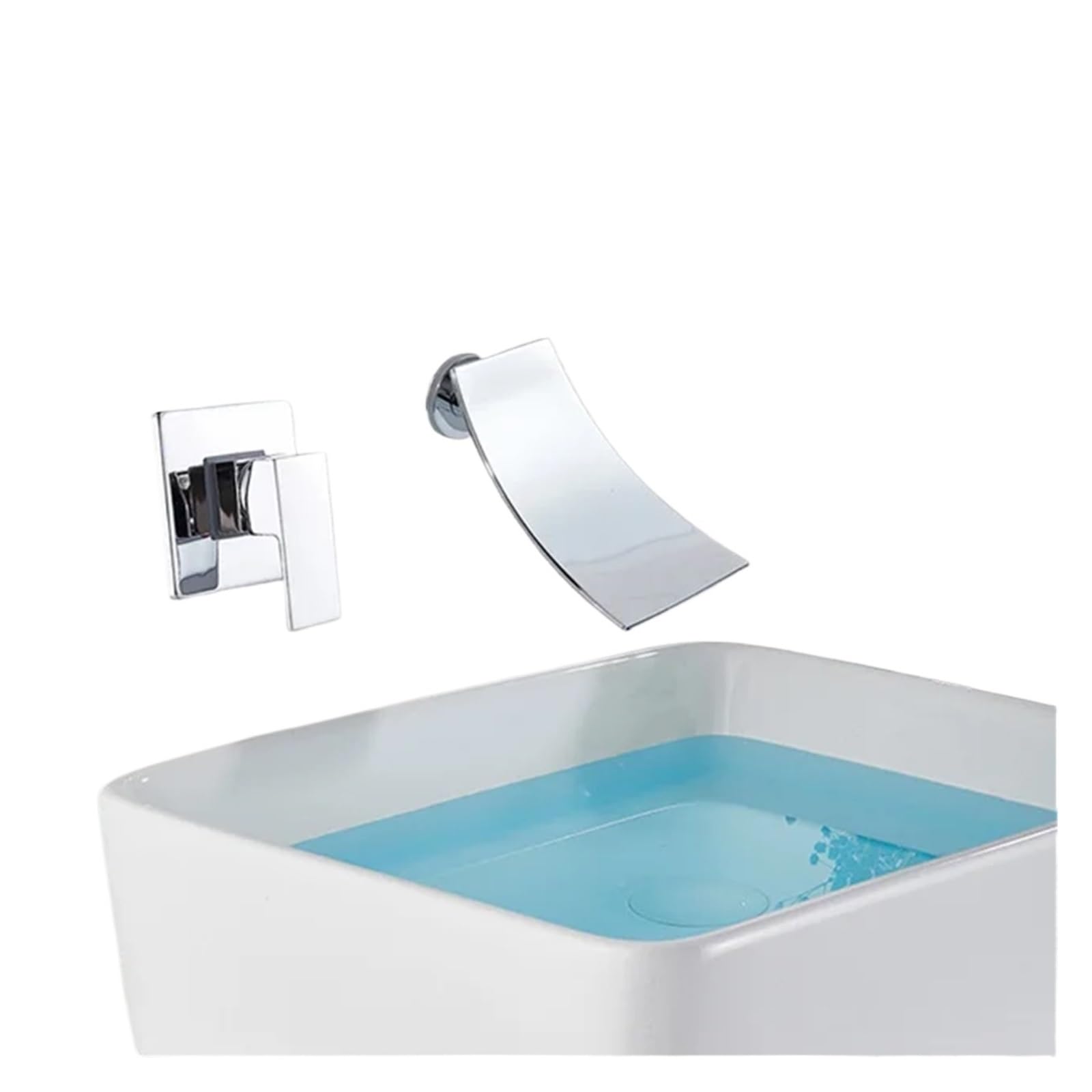 Naqzrxpml Color12 Wall Mounted Waterfall Washbasin Sink Mixer Faucet For Bathroom Shower(Color12)