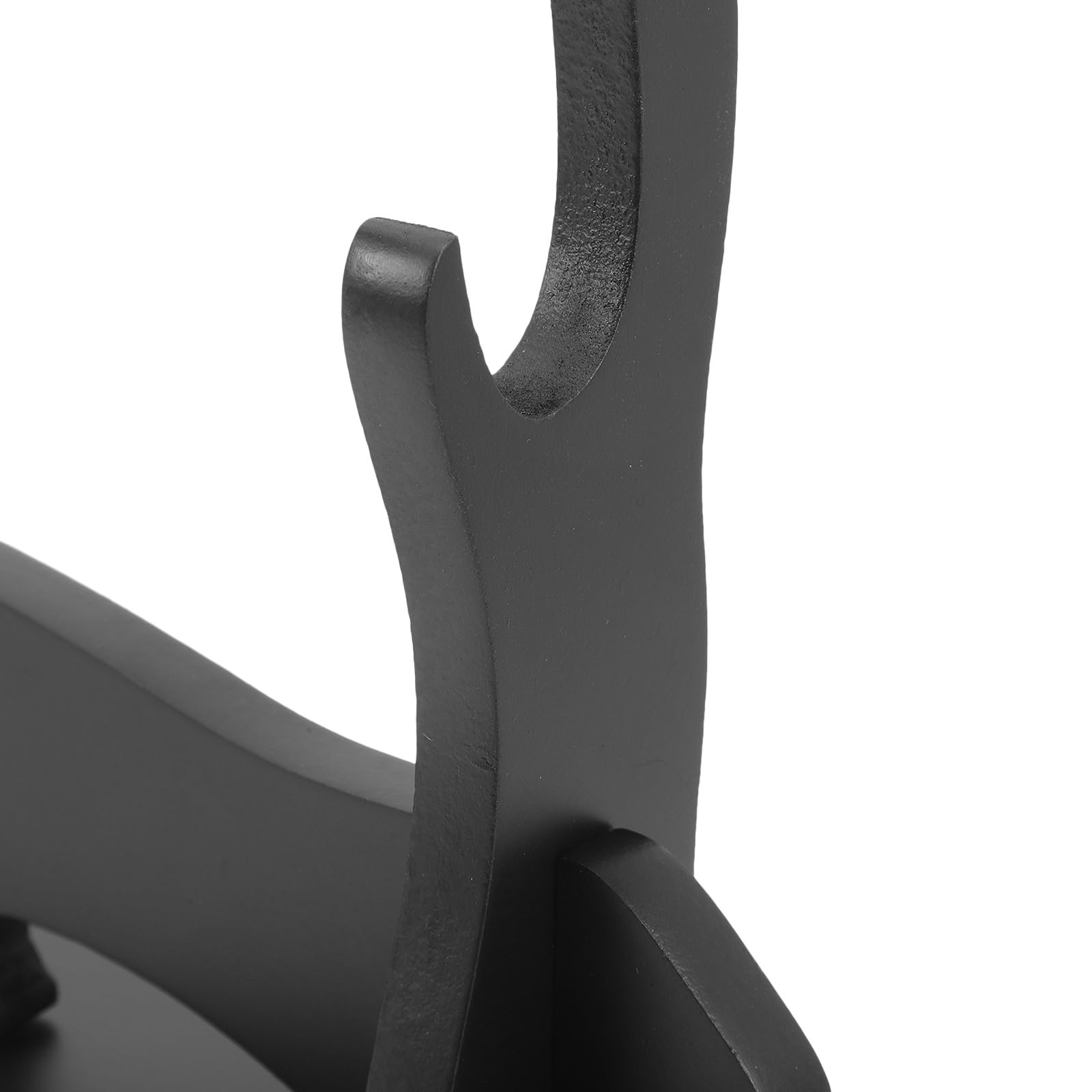 ifundom Soporte de Espada de Madera Negro para Exhibición y Almacenamiento | Tablero de Densidad, Estilo Simple y Bonito, Base Estable, Uso para Flauta y Bambú