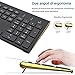 immagine 1FENIFOX Tastiera Wireless Layout Italiano e Mouse, Kit Keyboard Mouse Wireless 2.4G Doppia Commutazione di Sistema, Pulsante Silenzioso, Compatibili PC/Mac/Windows/Tablet-Nero
