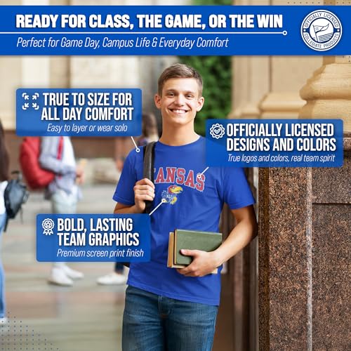 Image of NCAA Gameday Cotton T-Shirt for Men and Women | Officially Licensed NCAA Tee - Preshrunk Ring-Spun Cotton - Screen-Printed Team Logo