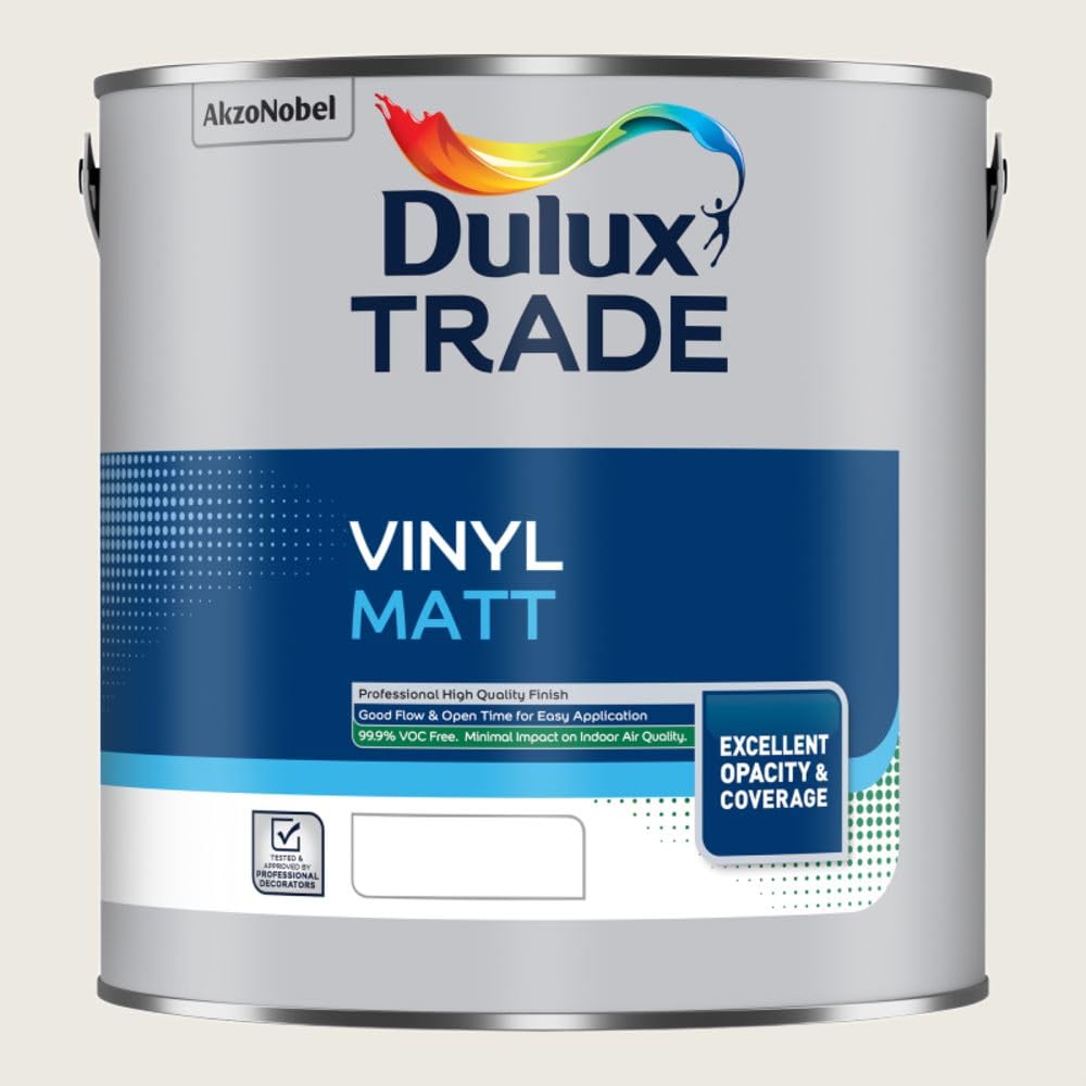Dulux Trade - Vinyl Matt Paint - Walls and Ceilings - 2.5L - Dusted Moss 4