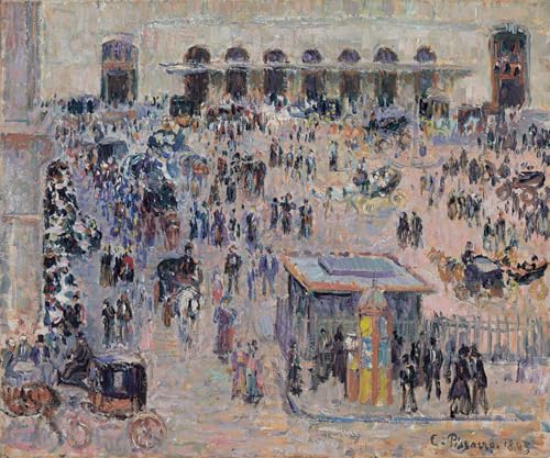 Cuadro Place Du Havre de Camille Jacob Pissarro Lienzo 60x90cm