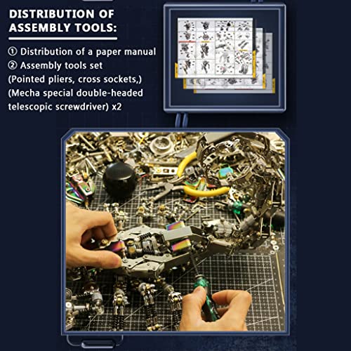 Puzzle interagibili a Forma di Scorpione per Adulti 1000 Pezzi e Oltre Puzzle 3D in Metallo con Altoparlante Bluetooth Puzzle 3D per Tempo Innovativo
