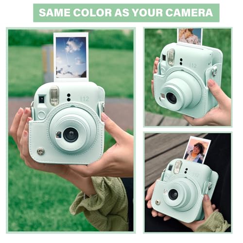 Funda para cámara Fuji Instax Mini 12 color verde menta miniatura 5
