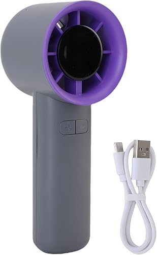 Miniatura 6 de Fdit Handheld Fan, USB Powered, Silent Handheld Fan with High Speed and Cold Wind, for Outdoor Travel, with Foldable Design