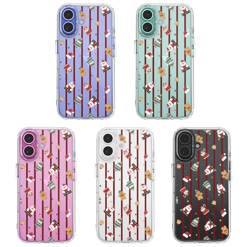 Coque iPhone 16 Plus antichoc Noël transparente contre les chutes - 5