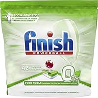 Finish 0% Dishwasher Tablets, 42 count