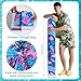 2 Pack Inflatable Swimming Pool Noodles, Quick Drying Soft Fabric Covered Pool Noodle Jumbo with Portable Storage Bag, Premium Buoyancy for Swim Pools Party Toys Accessories
