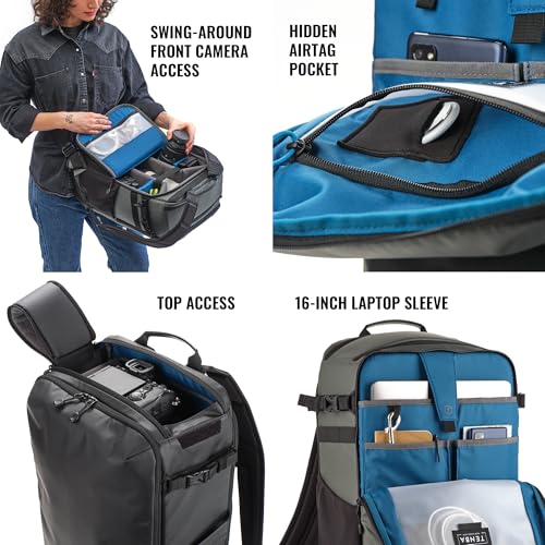 Image of Tenba Solstice v2 24L Backpack for DSLR and Mirrorless cameras and lenses, including supertelephoto zooms - Gray (636-443)