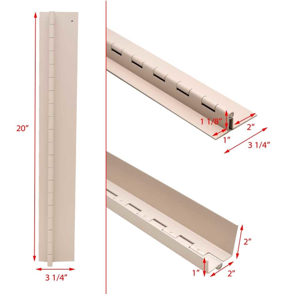 Tracker Boat Piano Hinge 188841 | 20 Inch 14 Gauge Beige