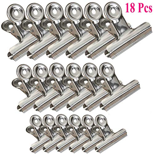 Jxystore Chip Clips Bag Clips Food Clips 3 Sizes 18 Pack, Heavy Duty