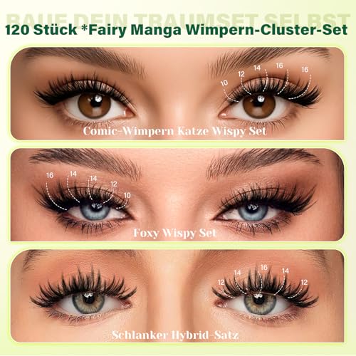 Wispy clusters de cils effet fée avec colle et dissolvant - 2