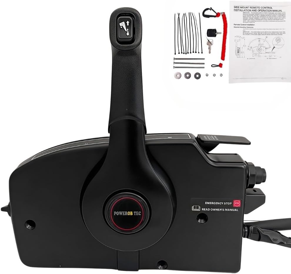 Marine Throttle Control Box 881170A20 for Side mounting of Mercury Outboard 8PIN Pull to Open 20FT