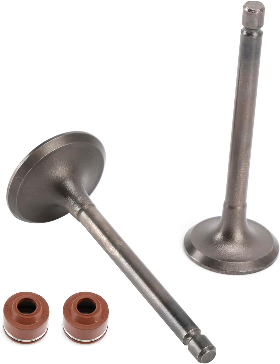 Intake & Exhaust Valve Kit for Yamaha TTR125 TTR125E TTR125L TTR125LE XT125 YBR125 YFA1 Breeze YFM125 Grizzly - Replaces 5VL-E2111-00 5HH-E2121-00 - Forged Steel 21-4N