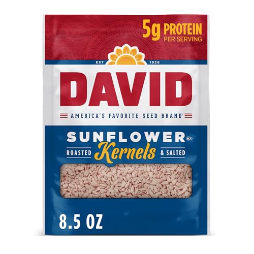 DAVID Sunflower Kernels, Original Flavor, 8.5 oz. (Pack of 12)