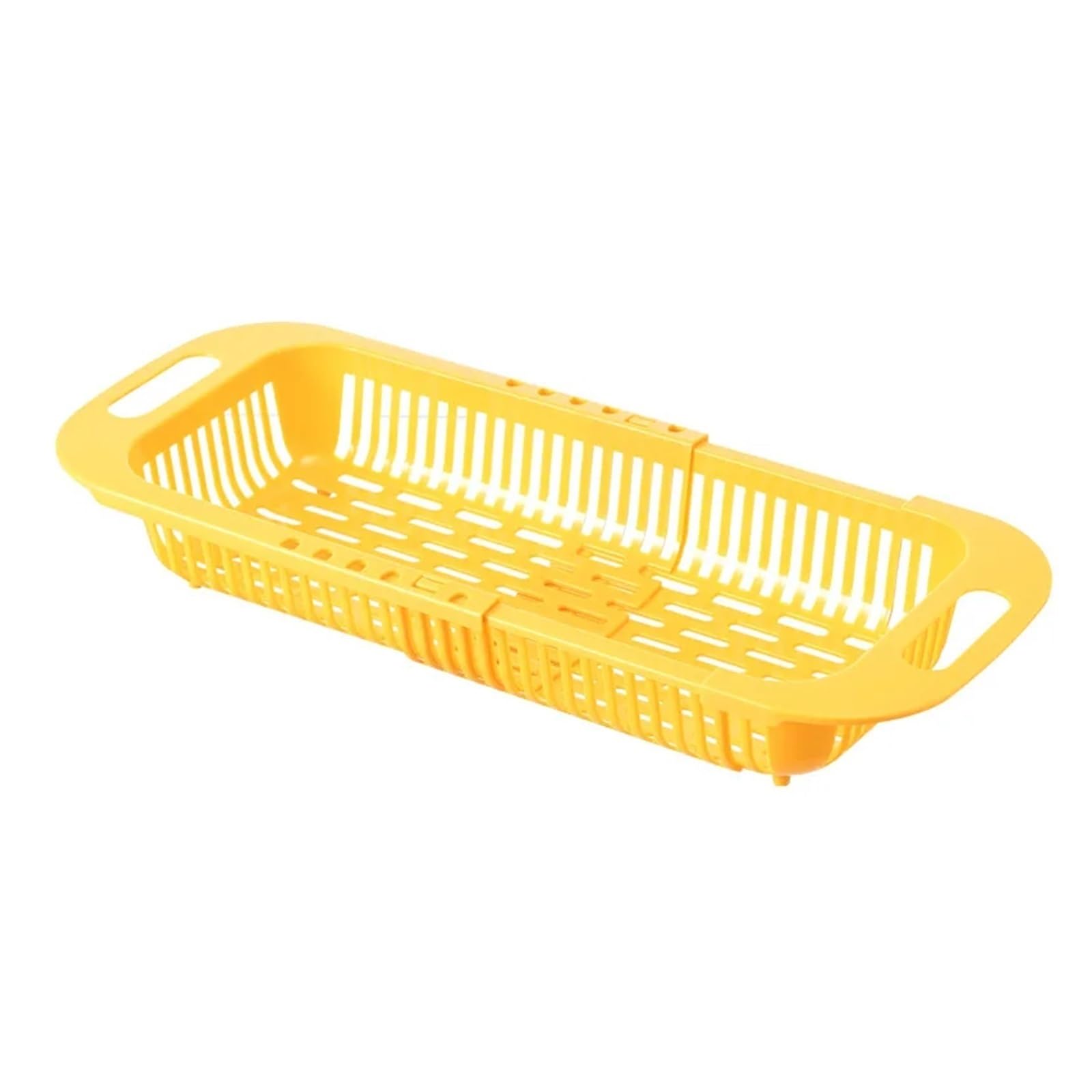 AHUFGN 2pcs Kitchen Organizer Soap Sponge Holder Adjustable Vegetable Drain Basket Sink Rack Telescopic Drain Rack Kitchen Organizer Gadgets (YELLOW)