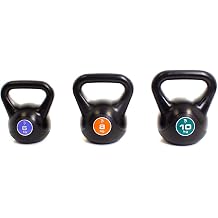 BODYPOWER 6kg, 8kg & 10kg Vinyl Kettlebell Set
