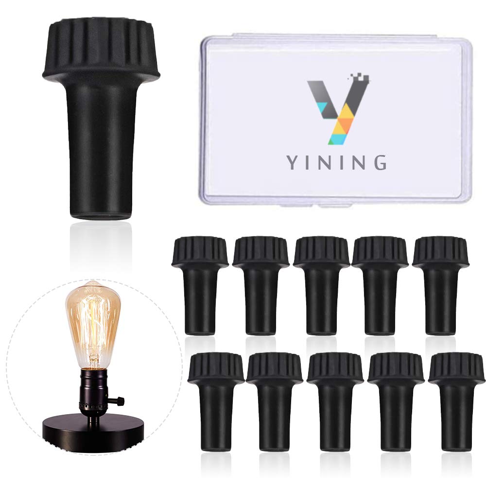 10 Pack Standard On/Off Replacement Light Lamp Turn Switch Knobs with Storage Case