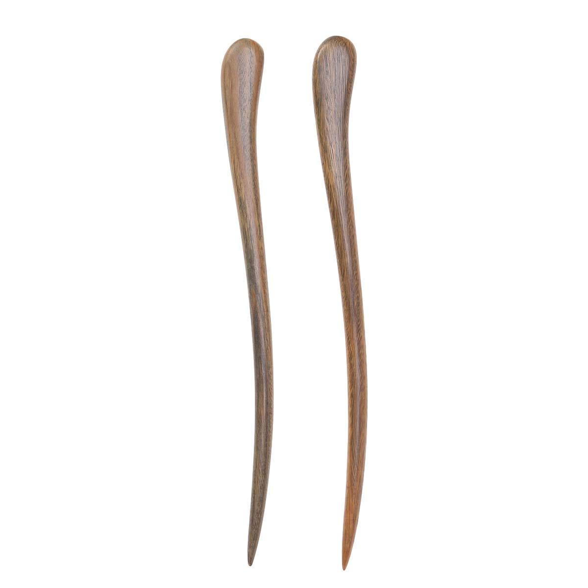 Forcina for capelli, 2 bacchette for capelli, fermaglio for capelli decorativo in legno, temperamento vintage, 2 pezzi