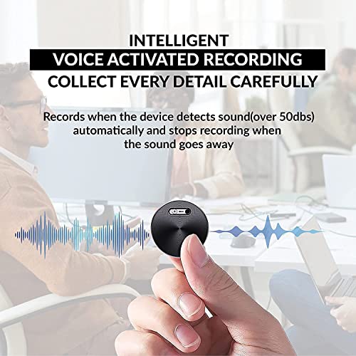 2023 Dododuck Professional Q37 Mini Voice Activated Recorder For Car, Lectures, Meetings, One Of The Smallest Recorders, 30 Day Standby Recording, Aluminum Alloy Casing, Hd Noise Reduction (32 Gb) #TOP6