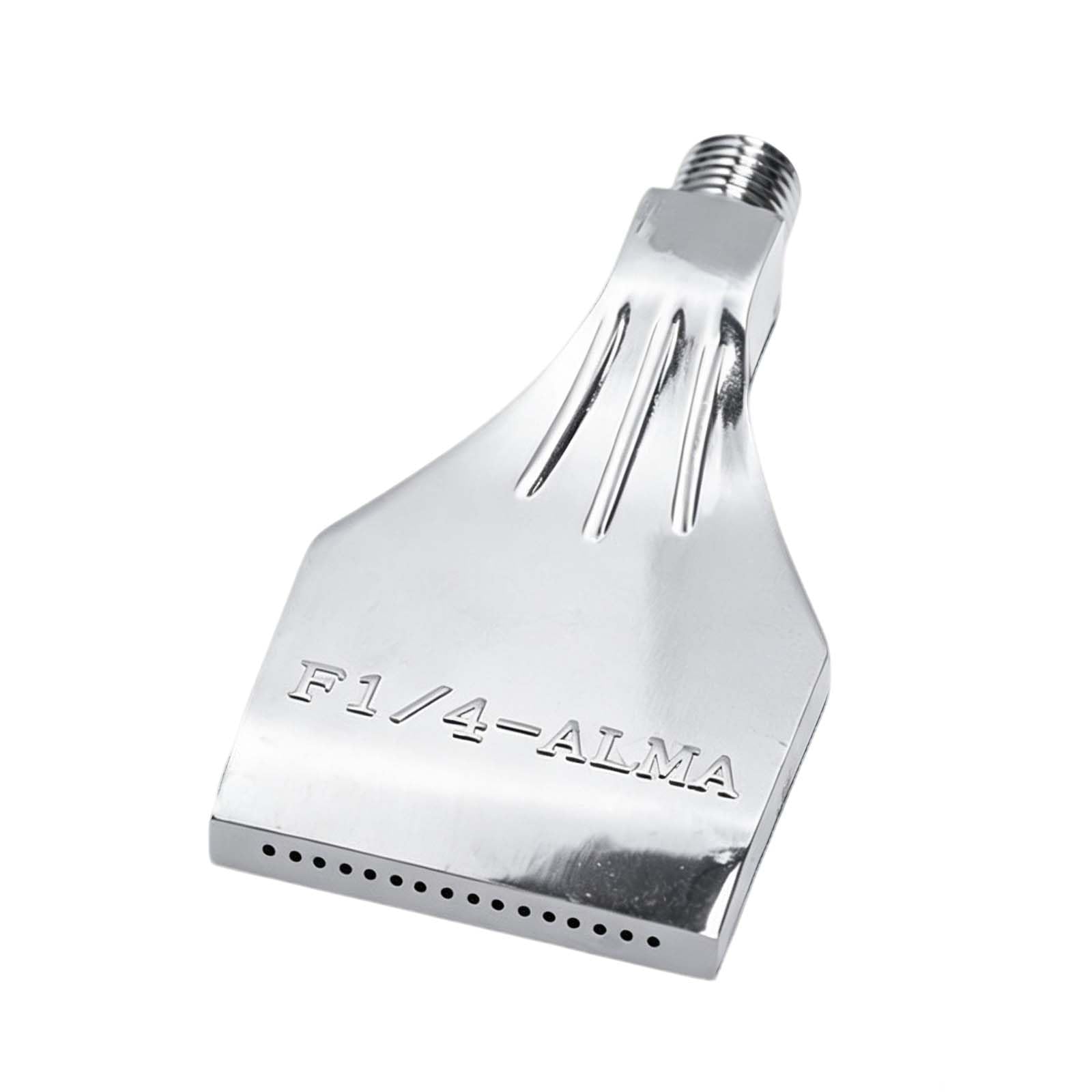 Ugello a getto piatto in lega per lo scarico dell' Lama d'aria for ugello soffiatore tipo F G1/4 filettatura maschio argento dimensioni multiple 2/5 pezzi(5pcs,16-hole AL(Polished))