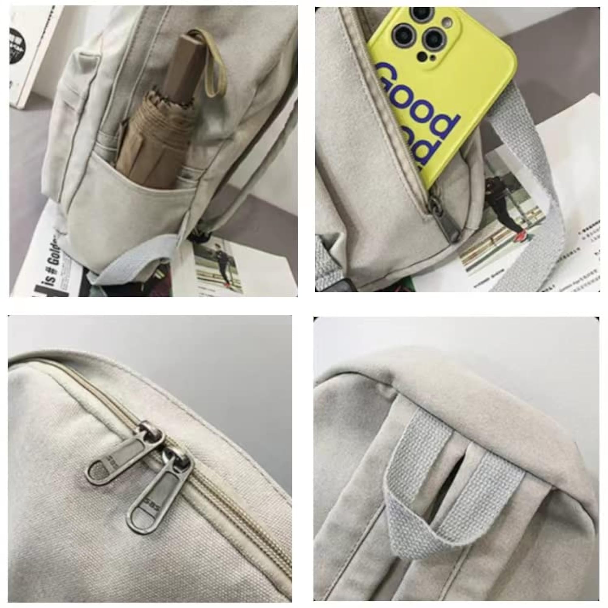 Vintage Canvas Backpack for Women & Men, Boho Style