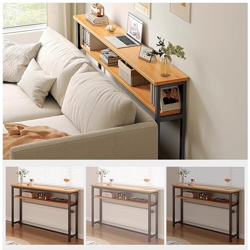 Mesa consola con elegante solución de almacenamiento para pasillos estrechos 8