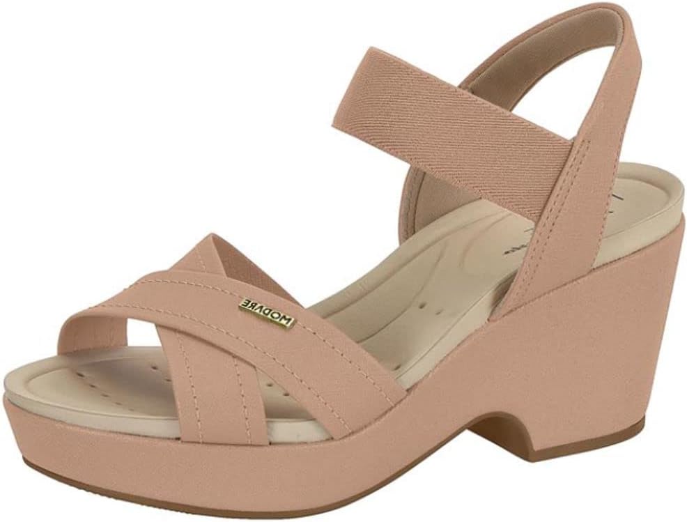 Sandália Feminina Salto Médio com Elástico Meia Pata Modare Ultra Conforto 7137.117