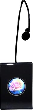 HoloBrands Blooming Rose Small Round Hologram Picture LIGHTED DESK STAND, 3D Collectible Embossed Type Animated Stereogram
