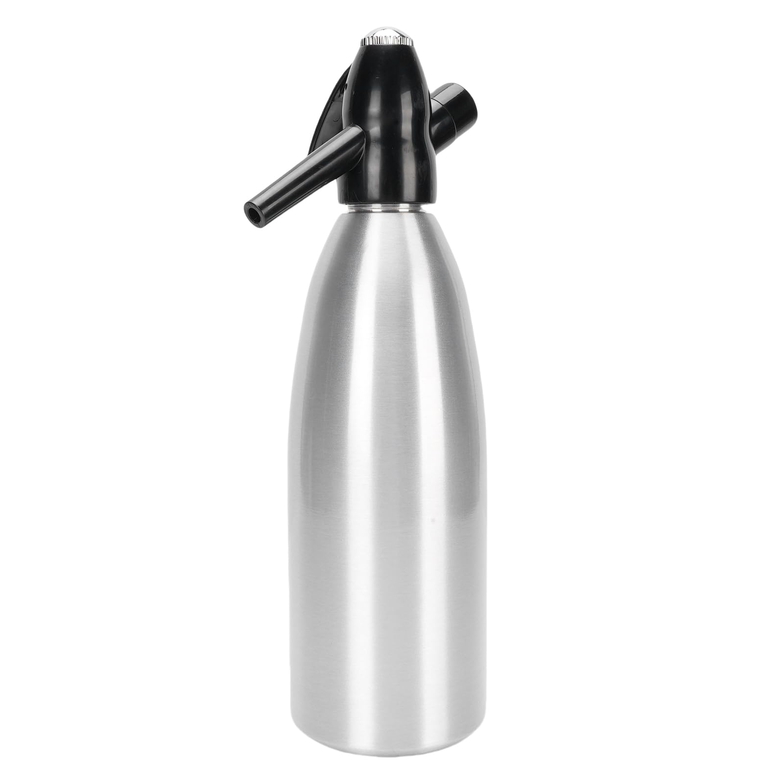 Ausla Fabricante de Agua con Gas, Fabricante de Refrescos Portátil de Aluminio, Sifón de Refresco de 1 Litro, Diseño Compacto de Operación Rápida para el Hogar, Bar, Cocina, Picnic, Camping, Uso Al