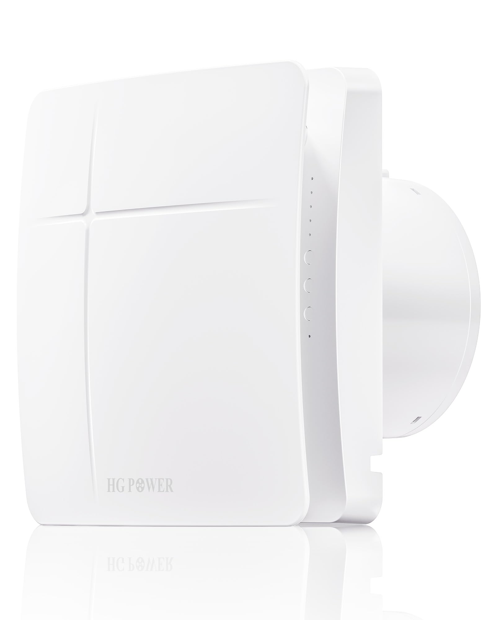 HG Power 100mm Bathroom Extractor Fan with Timer Overrun, Backflow Flap