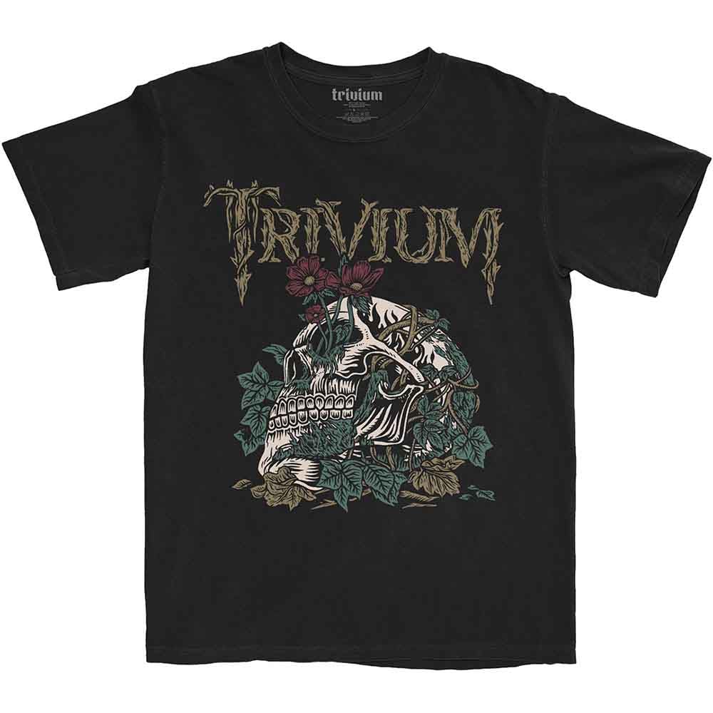 Trivium Skelly Flower T-Shirt Black M
