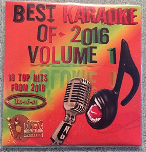 Best Of Karaoke 2016 Volume 1 CD+Graphics CDG 18 Pop & Country Tracks Nick Jonas Justin Timberlake Ellie King Pink Kelly Clarkson Mike Snow Blake Shelton Chris Stapleton Tim McGraw Meghan Trainor
