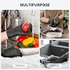 SWIFTLITE Black Vinyl Gloves, Food Grade Gloves Disposable Latex Free & Powder Free, Guantes for Cleaning Cooking Food Prep (100, Large) #2