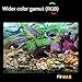 Meki Acua Zetlight UFO F8 Max 96W Smart LED Aquarium Light for Freshwater Planted Tank WRGB Full Spectrum APP Control with Sunrise Sunset Mode (F8 Max with Bracket D)