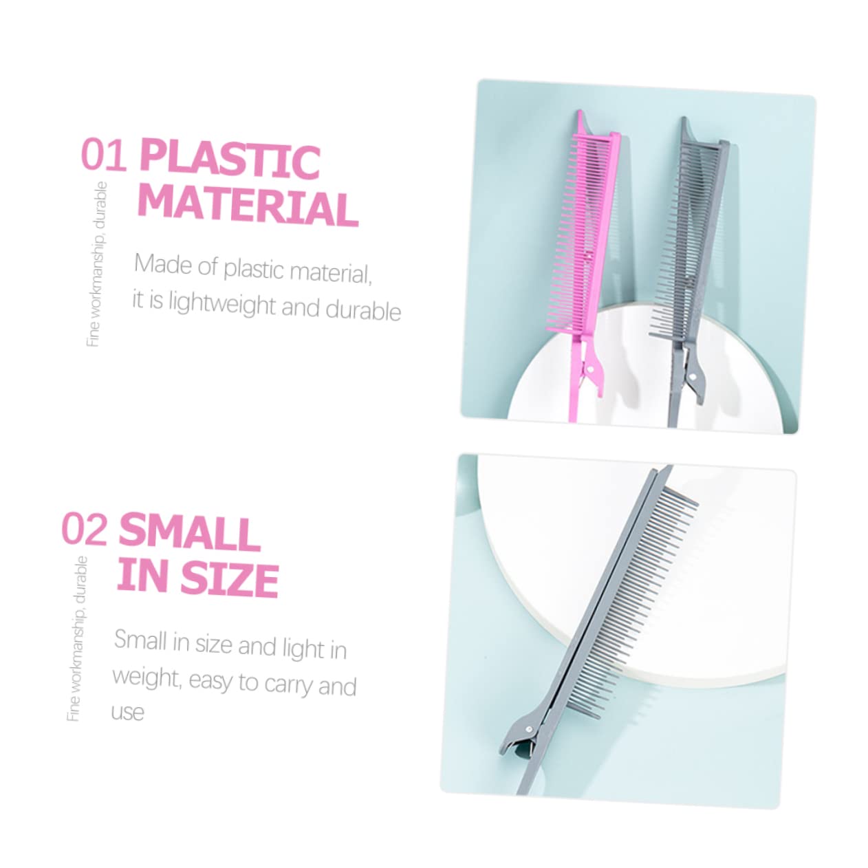 Didiseaon Juego De 3 Peines De Fibra De Carbono Con Forma De De Rata Para Hombre Con Para Peinar El Cabello Para Mujeres Y Adolescentes (3 Unidades)