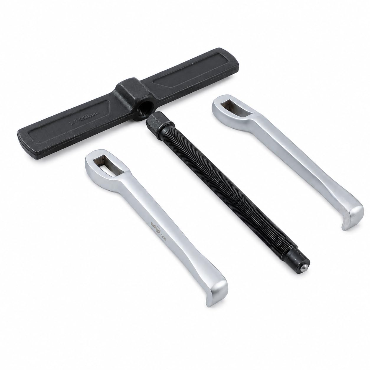 KATSU Tools Estrattore Cuscinetti 2 Ganasce 14", CR-V, Regolabile, per Rimozione Pulegge, Volani, Cuscinetti Auto Moto