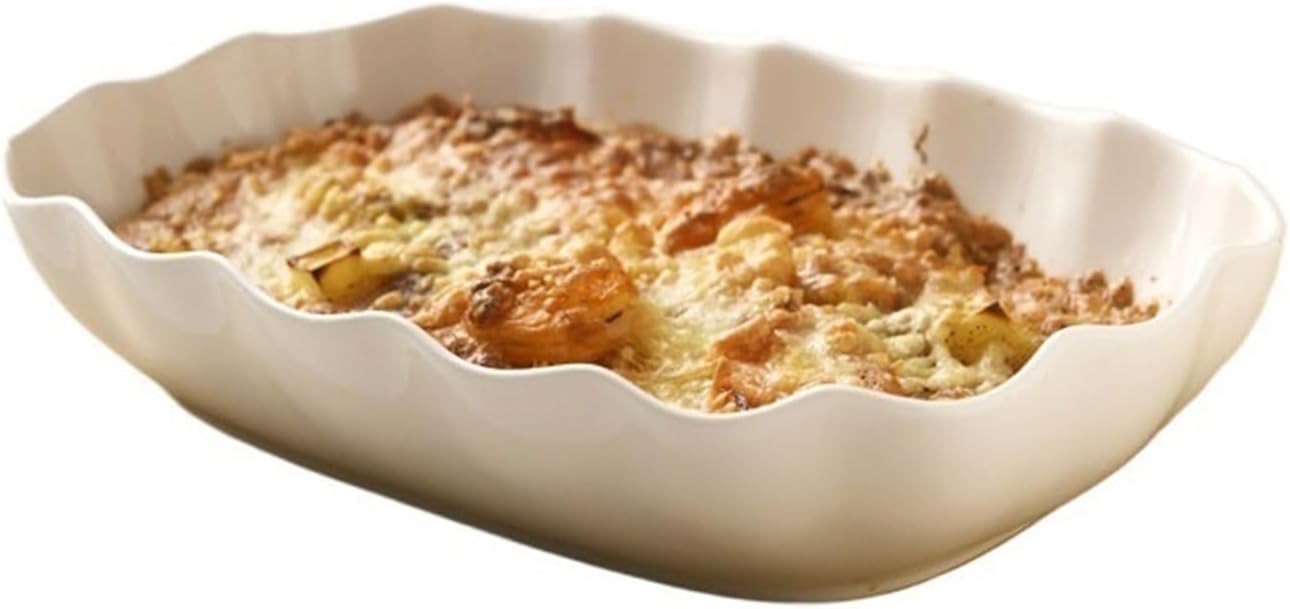 Baking Dish طبق الخبز السيراميك طبق الأرز الخبز أدوات المائدة فرن مستطيلة المنزلية تعميق طبق سلطة على البخار طبق السمك Lasagne Dish
