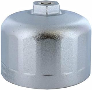 VISVIC 86mm 16 Flutes Oil Filter Wrench for Volvo and BMW, Cartridge Style Oil Filter Housing Caps, Oil Filter Removal Tool Oil Filter Socket For Changing Oil (silver)