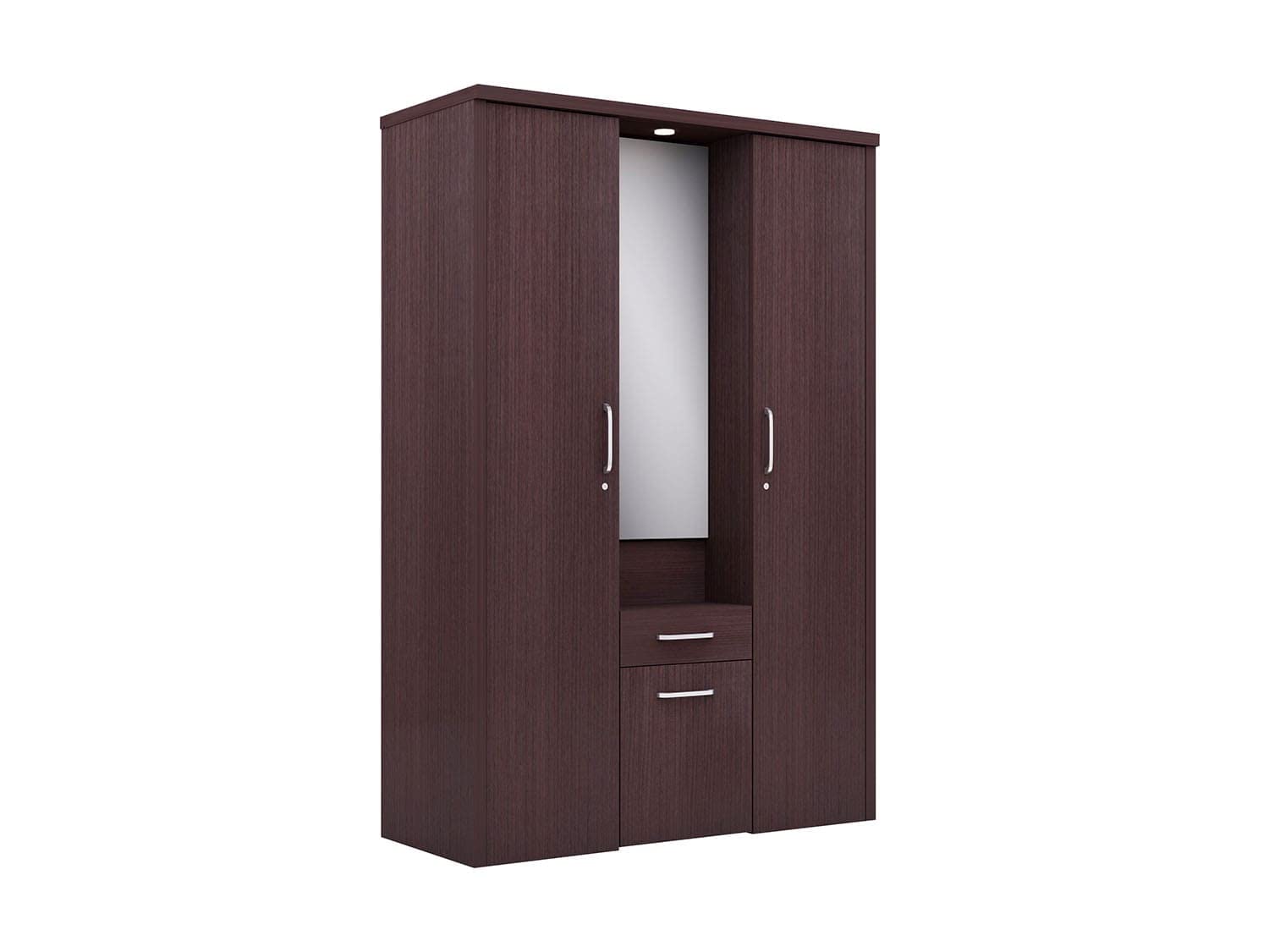 Generic Prudent 3 Dr Cum Dresser(Engineered Wood, Bamboo)-image-8