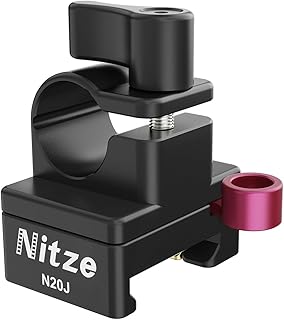 Nitze Quick Release NATO Clamp, with 15mm Rod Clamp, for DSLR/Mirrorless Camera Rig, Monitor Rig, Follow Focus - N20J