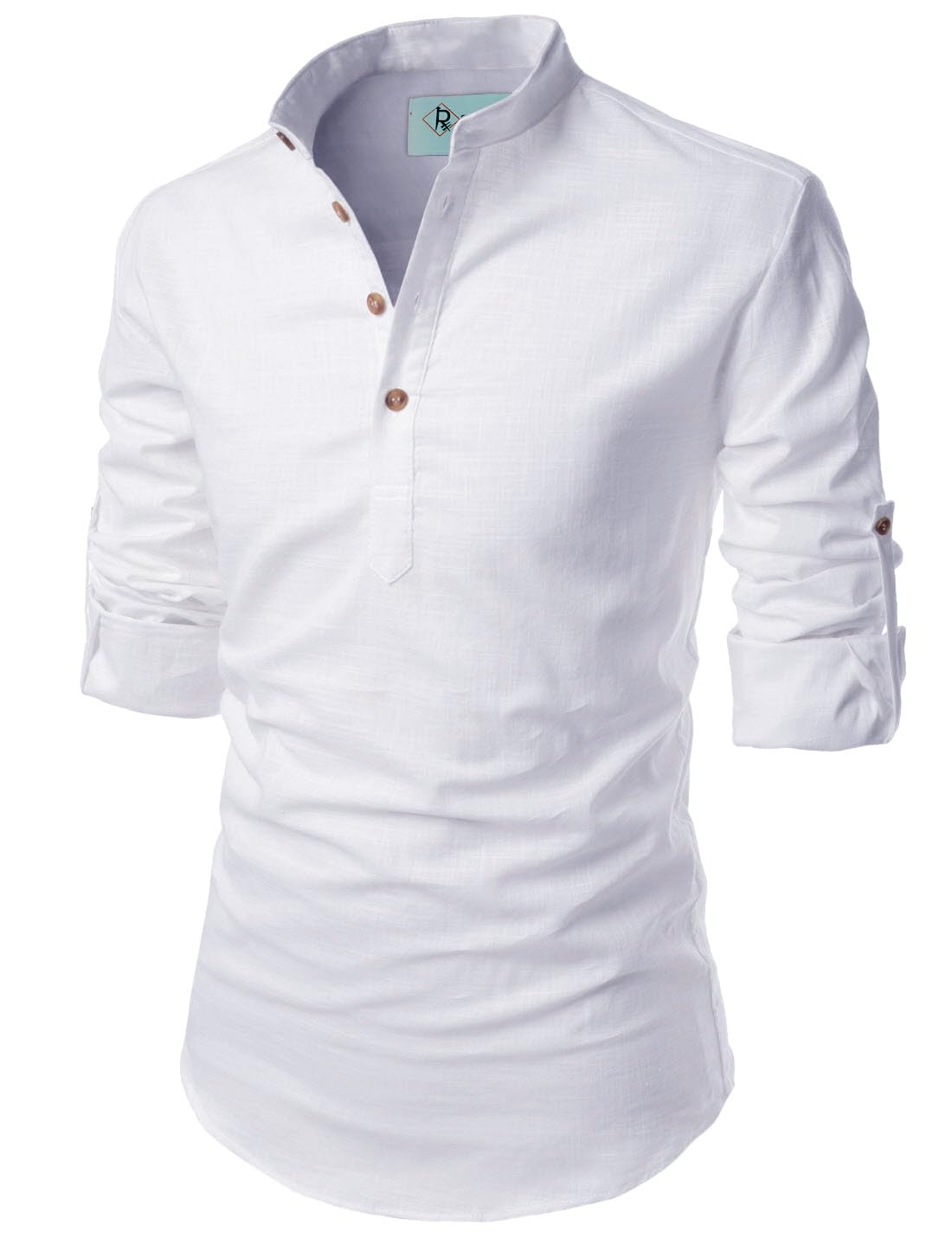 trendivastra Full Sleeve Slim Fit Mandarin Collar Cotton Fabric Casual Short Kurta-picture-29
