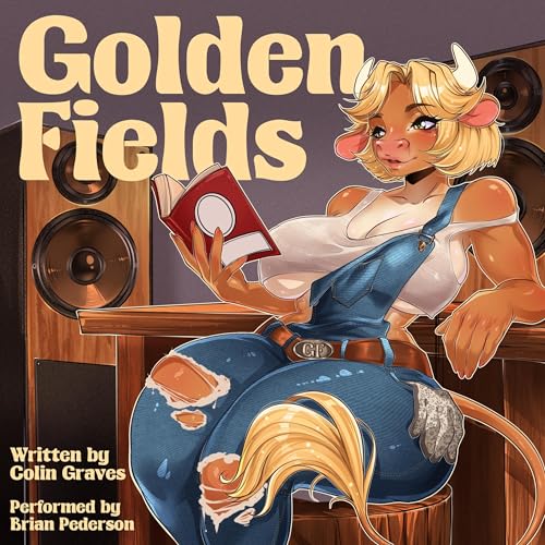 Diseño de la portada del título Golden Fields