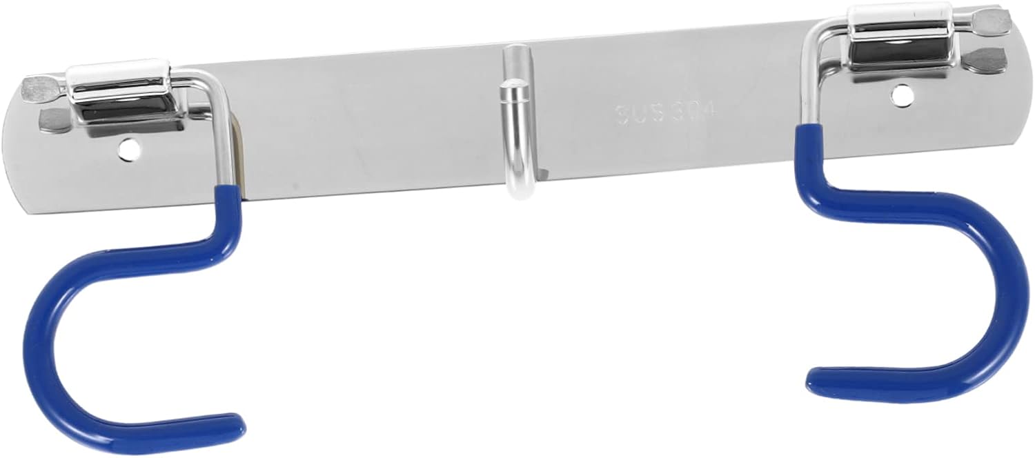 Stainless Steel S-Type Mop Hook Rack for Home Storage Organization