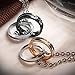 His & Hers Matching Set Stainless Steel Couples Pendant Necklace for Lover Valentine a Pair