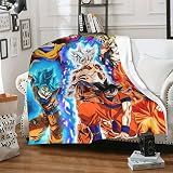 Primitive Dragon Ball Blankets Fleece Throw Plush Anime Blanket Fuzzy Cozy Soft Blankets for Couch C